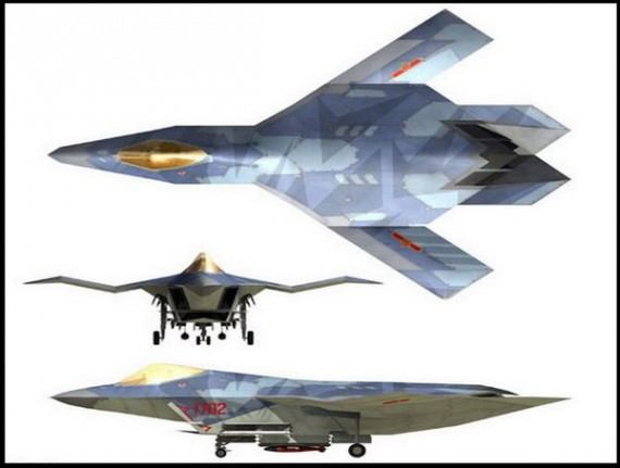 媒体称中国已研发六代机 武器奇特可横扫F-22(组图)