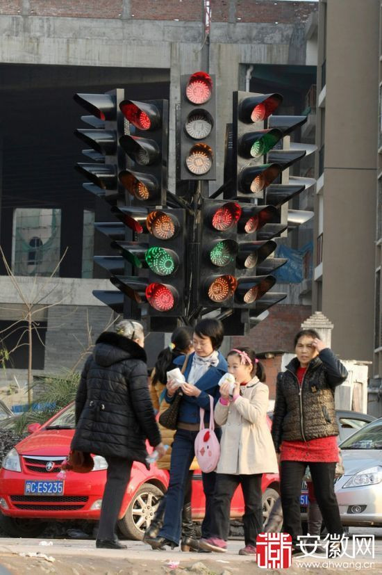 重庆“最晕红绿灯”14组看晕司机 官方回应：是装饰(图)