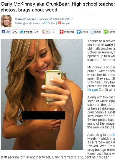 科罗拉多州23岁女教师裸拍色诱高中生 家长吓傻了(组图)