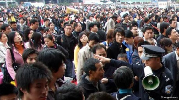 德媒:街头抗议活跃广州 喊出“打倒共产党独裁”的口号
