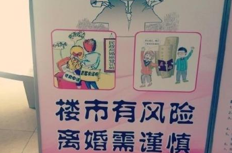 上海民政局立牌公告:楼市有风险 离婚需谨慎(组图)