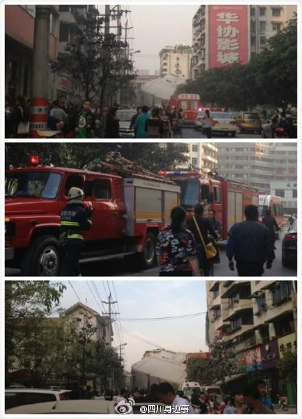成都一影城整栋垮塌 现场目击者称压住接学生的家长(组图)