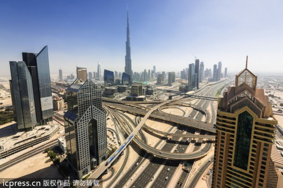摄影师俯瞰迪拜城市震撼美景：感受中东的奇迹(高清组图)
