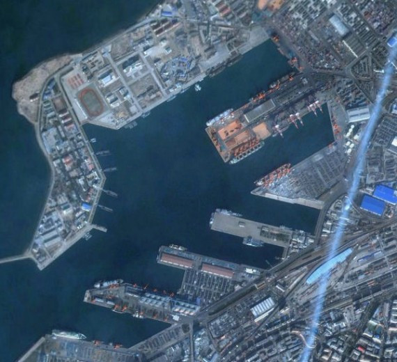 资料图:青岛海军基地全貌。