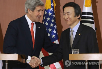 美国国务卿克里访韩 称愿同朝鲜对话