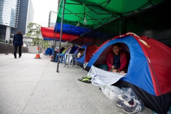 香港货柜码头工人持续罢工 冲击李嘉诚豪宅(高清多图)