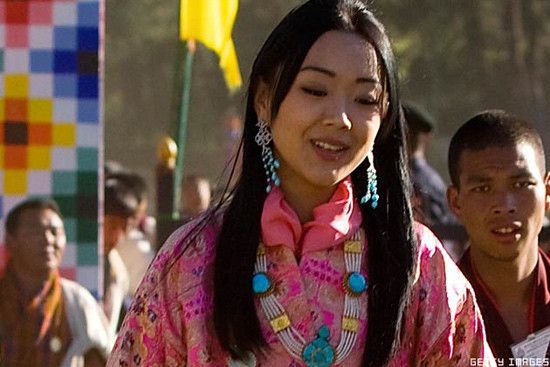 揭秘不丹王国最美的二公主 一双丹凤眼迷晕了驸马(组图)