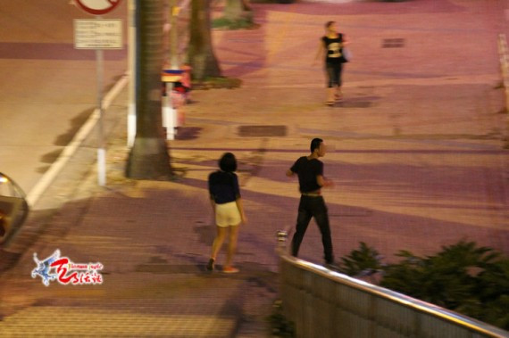 夜幕下&ldquo;钓棒&rdquo;的女人们：中山站街女天桥揽客(组图)