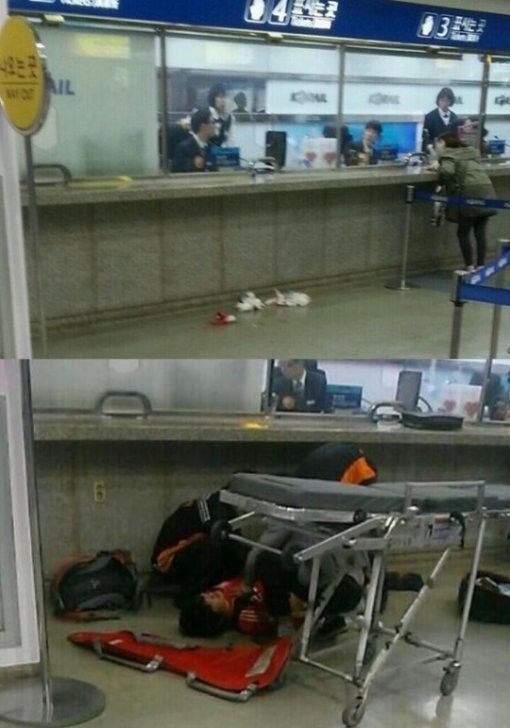 韩国男子地铁站当众自宫 怕自己经历不好影响孩子(图)