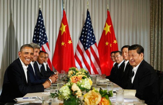习奥会现场 庄园散步照片 全程不打领带(高清组图)