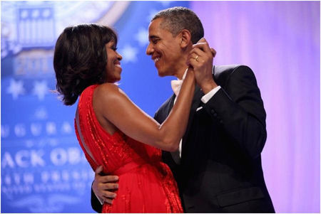 米歇尔（Michelle）和巴拉克·奥巴马（Barack Obama）