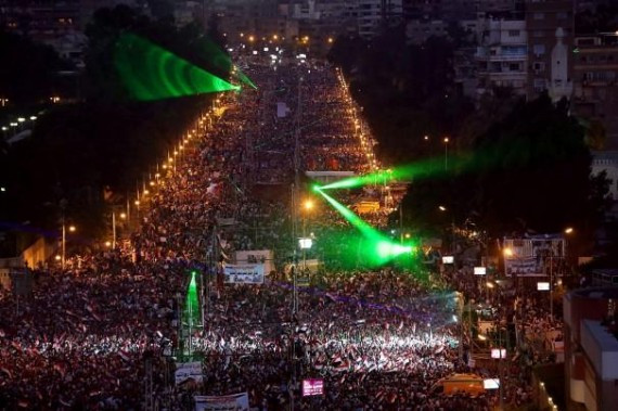 埃及防长：总统穆尔西下台 民众街头烟花庆祝(高清组图)