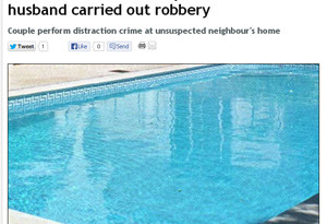 美国女子裸泳引开屋主 丈夫入室盗窃