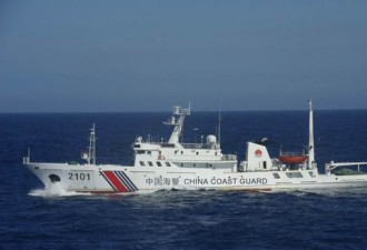 中海警船首次在钓鱼岛领海驱逐日巡逻船