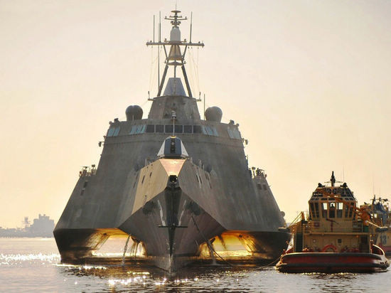 美国“独立号”濒海舰造型非常有视觉冲击力。图片来源：香港《大公报》