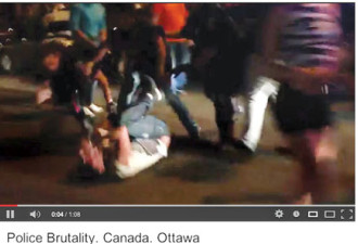 渥太华警员殴打一男子 视频被载上网