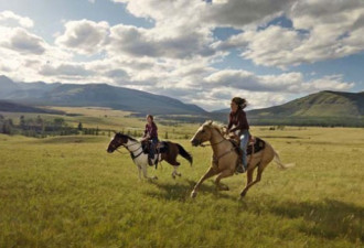 马背上的秋天 加拿大草原骑马家庭游
