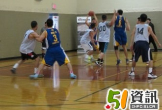 华人留学生篮球联赛开锣 首场大爆冷门