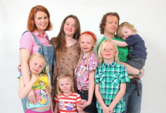 英国最美丽的家庭：六个孩子皆为选美明星