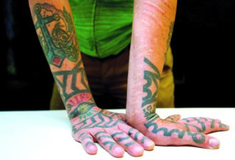 烙刻纹身多地被禁 易染肝炎和艾滋病毒