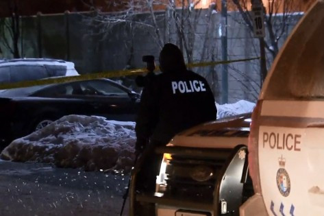 York Regional Police investigate a double murder in Richmond Hill on Jan. 8, 2014. CITYNEWS.