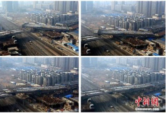 奇！武汉万吨大桥“空中转体”106度