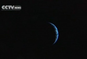 嫦娥三号广寒宫拍摄地球：宁静的夜晚