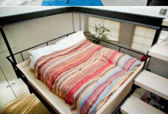 吓人！英公寓为省空间设计“悬空床”