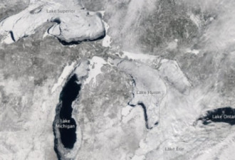 绝美：88%被冻住的五大湖是什么样的