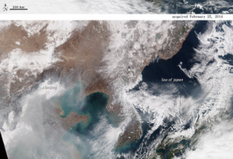 如隔着脏玻璃：NASA拍摄亚洲上空雾霾