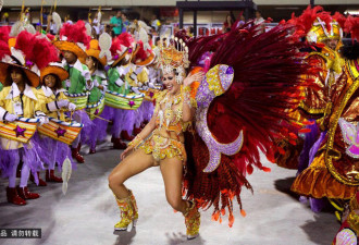 实拍巴西里约热内卢：全城激舞享狂欢