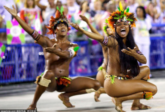 实拍巴西里约热内卢：全城激舞享狂欢