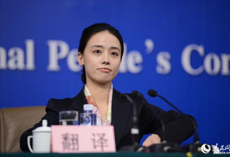 镜头追逐两会美女翻译 个个都是小清新