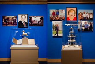 小布什办画展秀 展出中俄领导人肖像