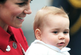 威廉王子抵新西兰访问 小王子粉嫩可爱
