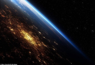 艺术家电脑绘地球壮丽夜景：清晰逼真