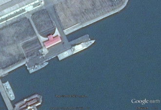 朝鲜建25年来最大战舰 航拍照片曝光