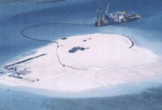 南海要乱 中国争议岛礁填海造地被证实