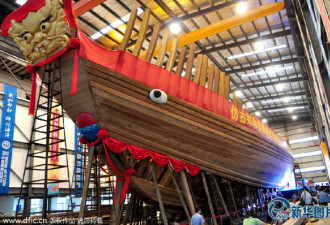 南京千万美元“郑和宝船” 建8年后停工