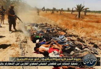 伊拉克极端武装 大规模枪杀俘虏军警