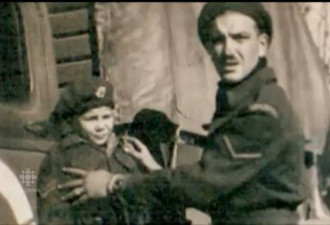 加军人救助意大利男孩70年后来加致谢