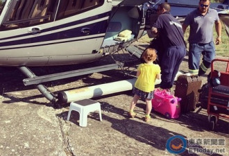 年纪最小名媛生活照 直升机代步仅2岁
