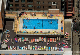 纽约的奢侈顶层设计：富人的屋顶泳池