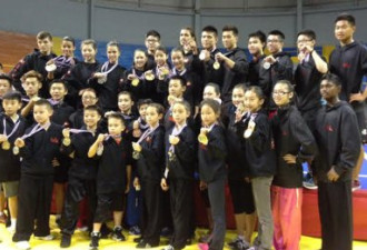 加国武术团 参加泛美比赛创佳绩获20金牌