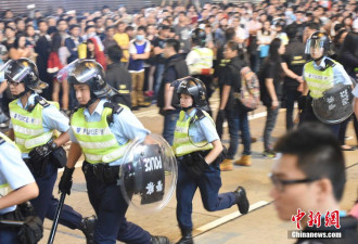 实拍香港占中者 再度占据旺角弥敦道