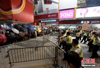 实拍香港占中者 再度占据旺角弥敦道