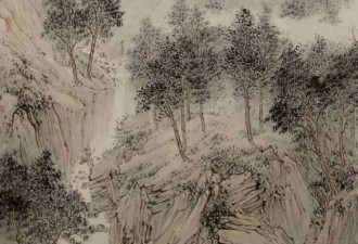 吴茗山“宋人词意系列”水墨画展举行