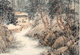 吴茗山“宋人词意系列”水墨画展举行