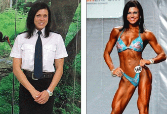 29岁女警获世界健美比赛亚军 健身仅两年