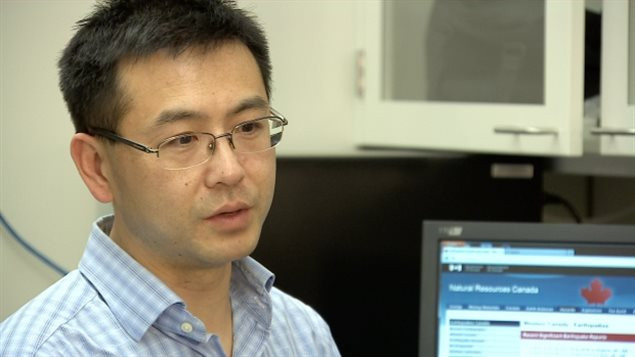 加拿大科学家研究阿尔伯达省地震与工业活动的关系。华裔科学家谷雨（音译）是其中之一。